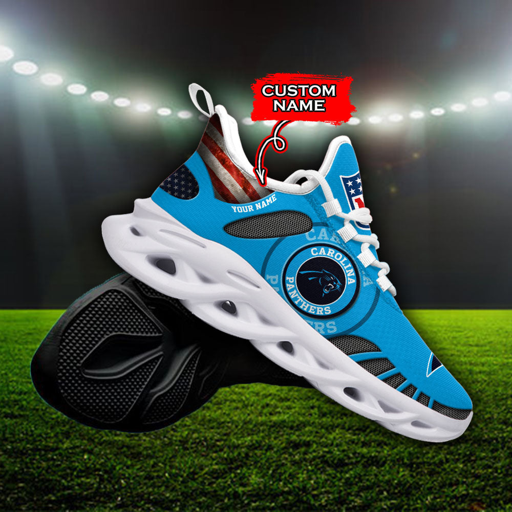 Personalized Carolina Panthers NFL Max Soul Shoes Sneakers for Men And Women – NFL Football Fan Shoes, Team Sneakers - Image 3