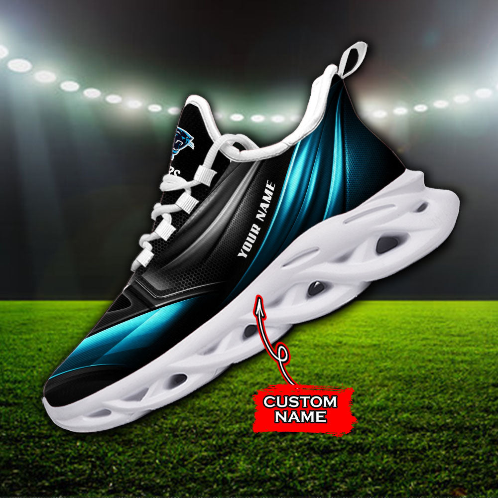 Personalized Carolina Panthers NFL Max Soul Shoes Sneakers for Men And Women – NFL Football Fan Shoes, Team Sneakers