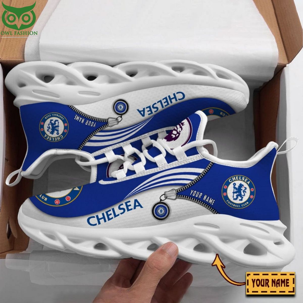 Personalized Chelsea F.C. Max Soul Shoes Sneakers for Men And Women – Soccer Fan Shoes, Team Sneakers