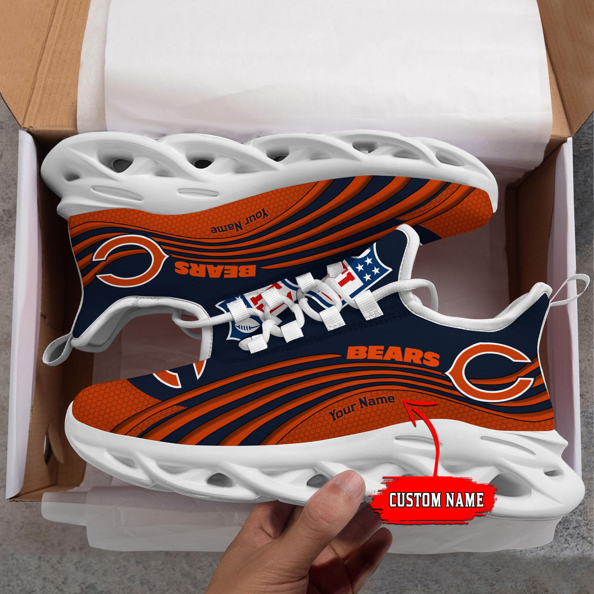 Personalized Chicago Bears Max Soul Shoes Sneakers for Men And Women – NFL Football Fan Shoes, Team Sneakers - Image 4