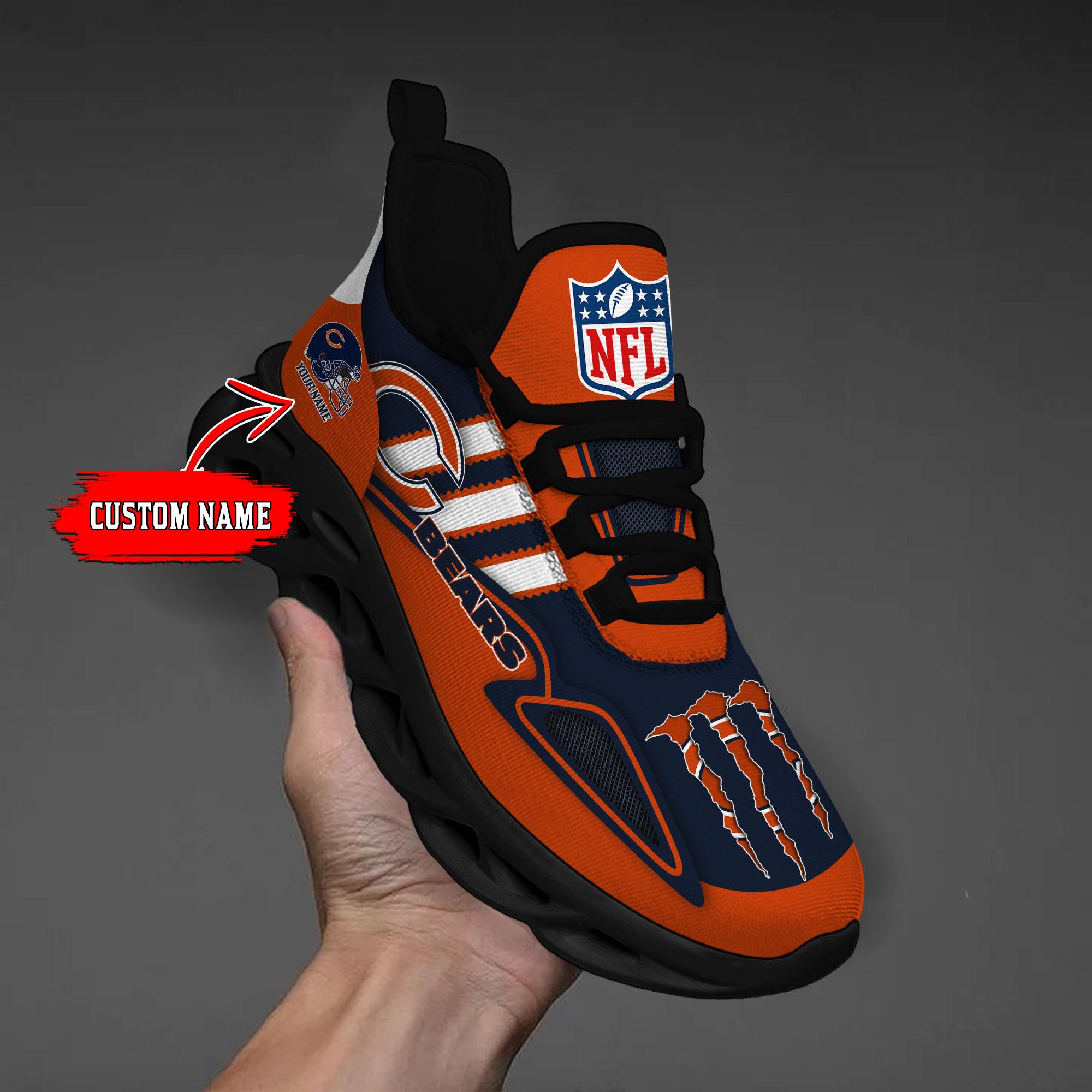 Personalized Chicago Bears Max Soul Shoes Sneakers for Men And Women – NFL Football Fan Shoes, Team Sneakers - Image 6