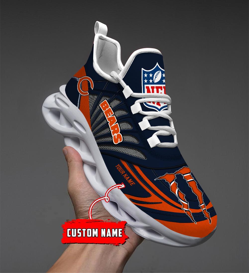 Personalized Chicago Bears Max Soul Shoes Sneakers for Men And Women – NFL Football Fan Shoes, Team Sneakers