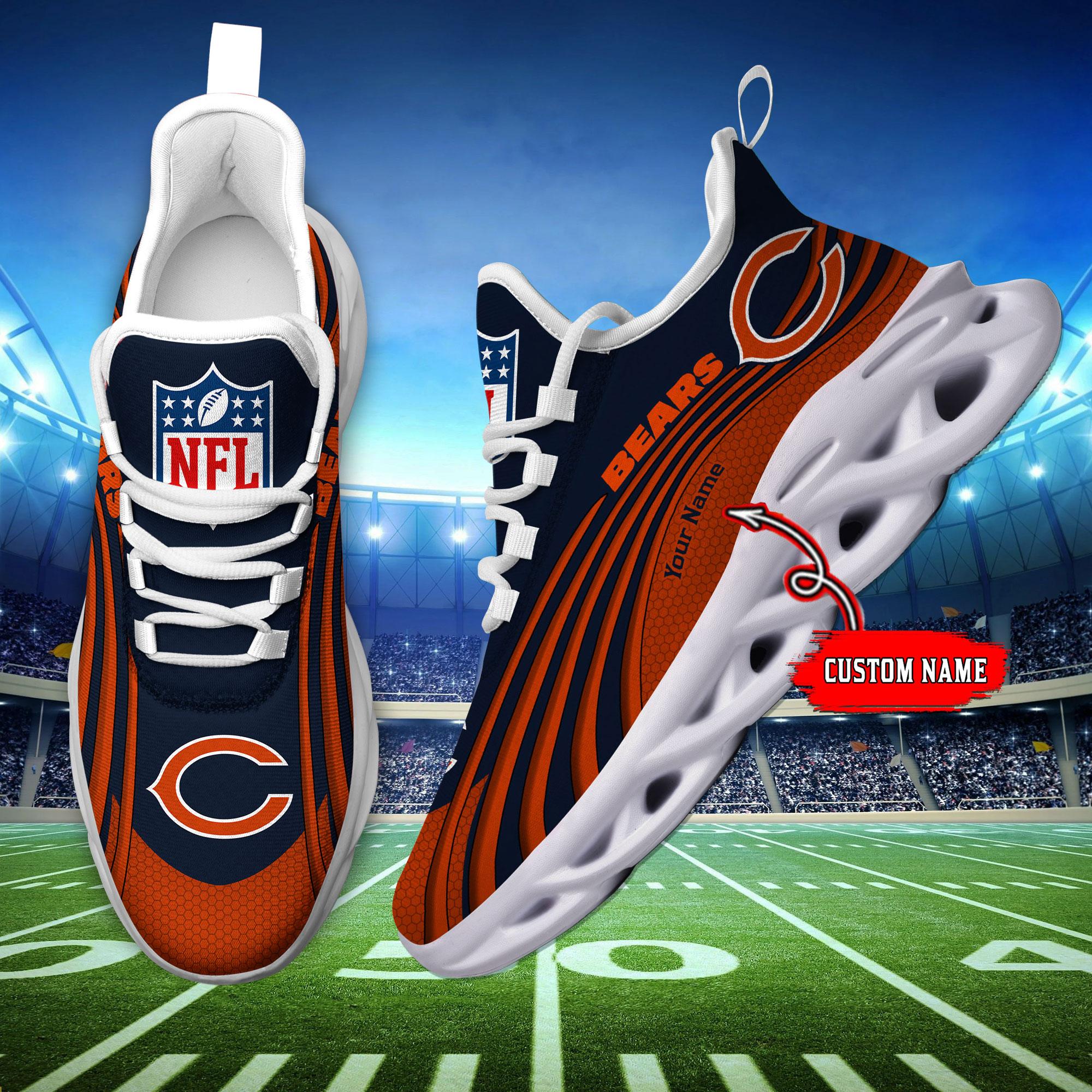 Personalized Chicago Bears Max Soul Shoes Sneakers for Men And Women – NFL Football Fan Shoes, Team Sneakers - Image 7