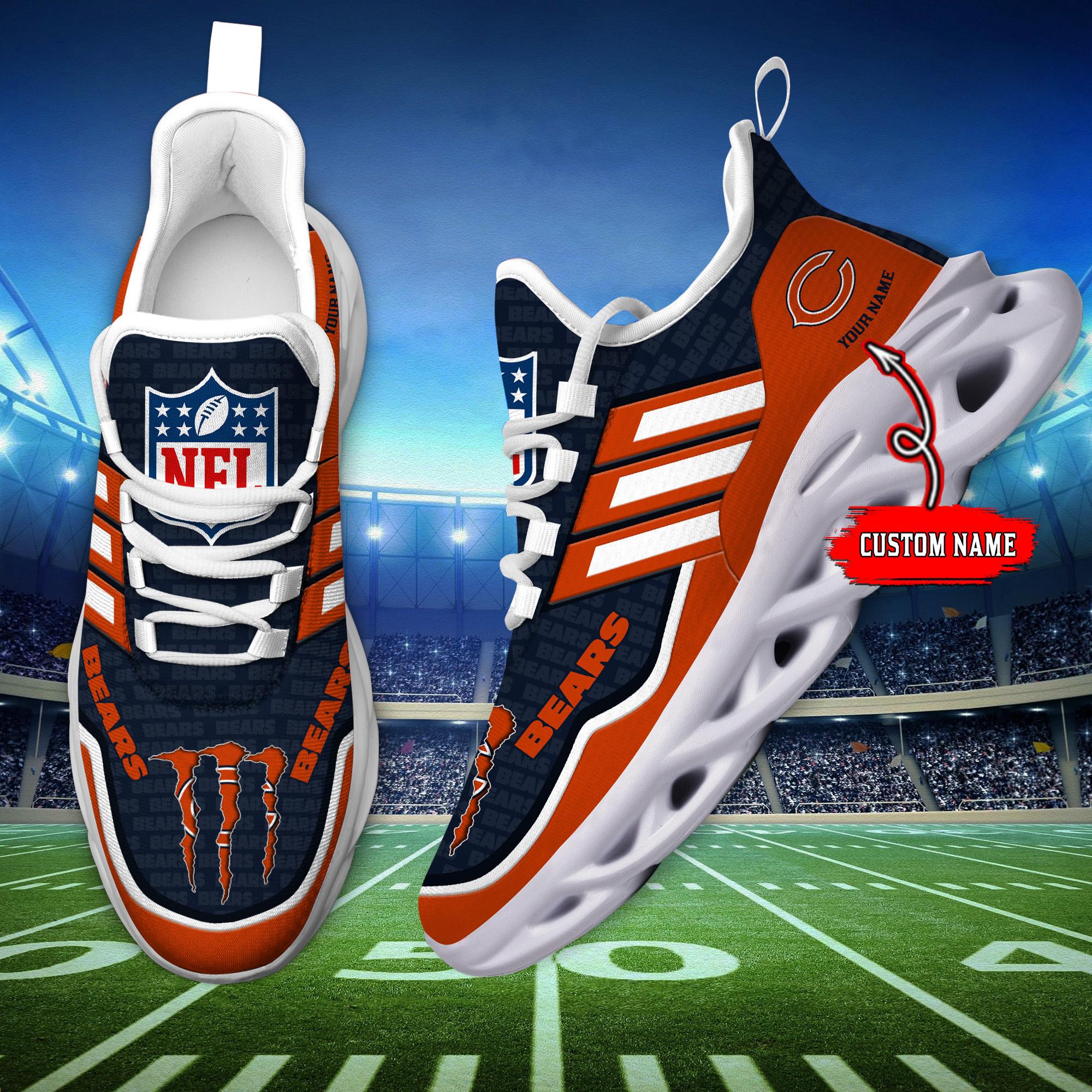 Personalized Chicago Bears Max Soul Shoes Sneakers for Men And Women – NFL Football Fan Shoes, Team Sneakers