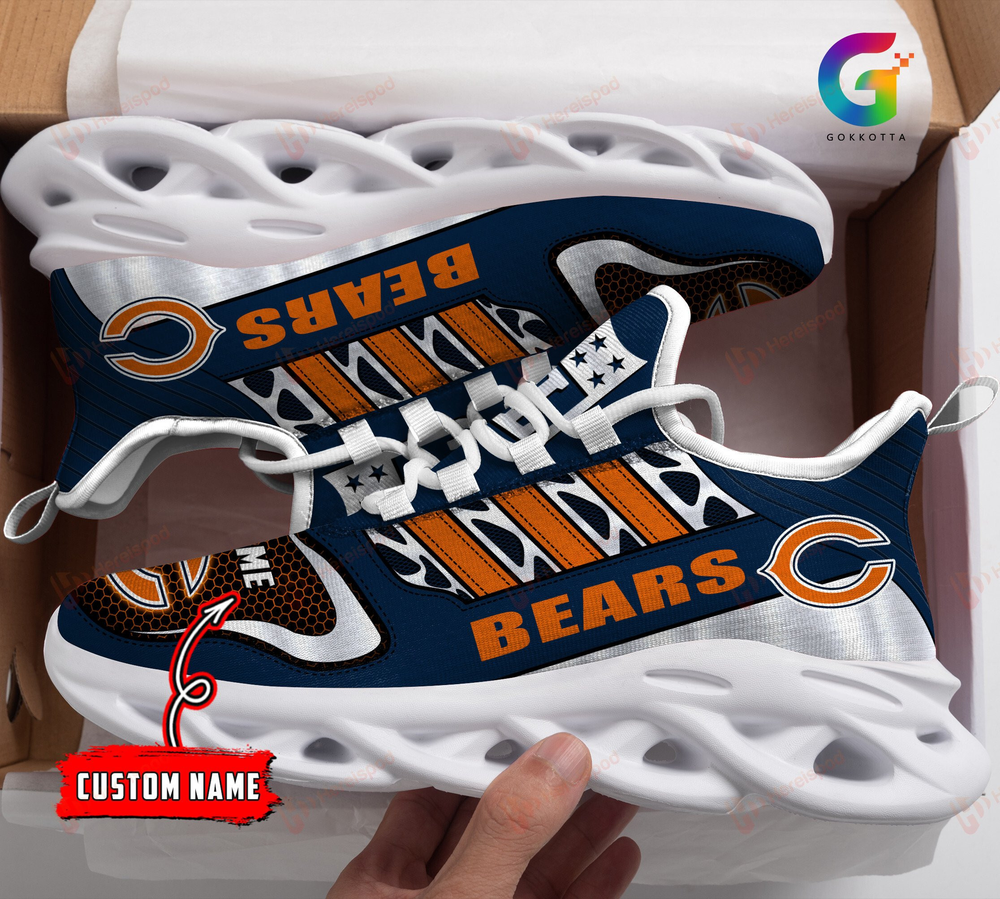 Personalized Chicago Bears Max Soul Shoes Sneakers for Men And Women – NFL Football Fan Shoes, Team Sneakers