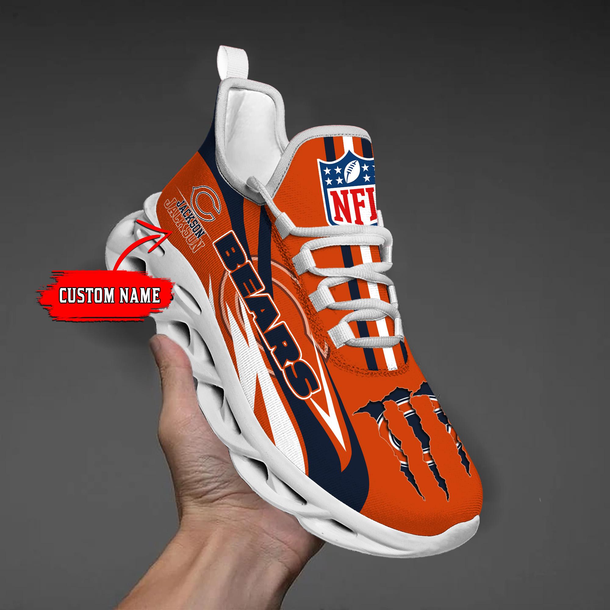 Personalized Chicago Bears Max Soul Shoes Sneakers for Men And Women – NFL Football Fan Shoes, Team Sneakers