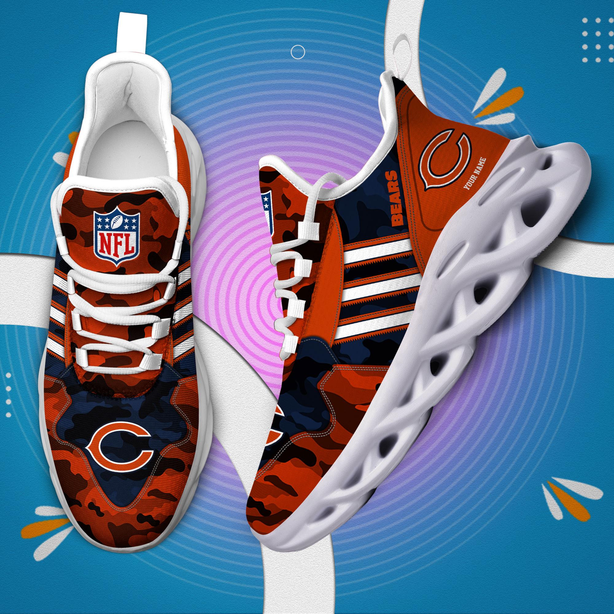 Personalized Chicago Bears Max Soul Shoes Sneakers for Men And Women – NFL Football Fan Shoes, Team Sneakers - Image 6