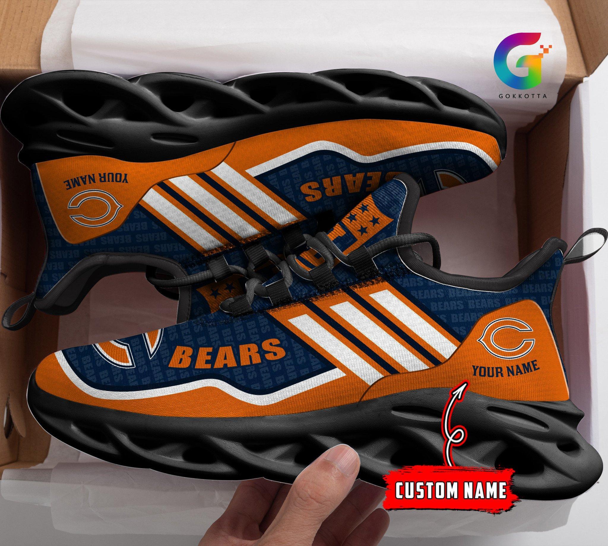 Personalized Chicago Bears Max Soul Shoes Sneakers for Men And Women – NFL Football Fan Shoes, Team Sneakers - Image 4