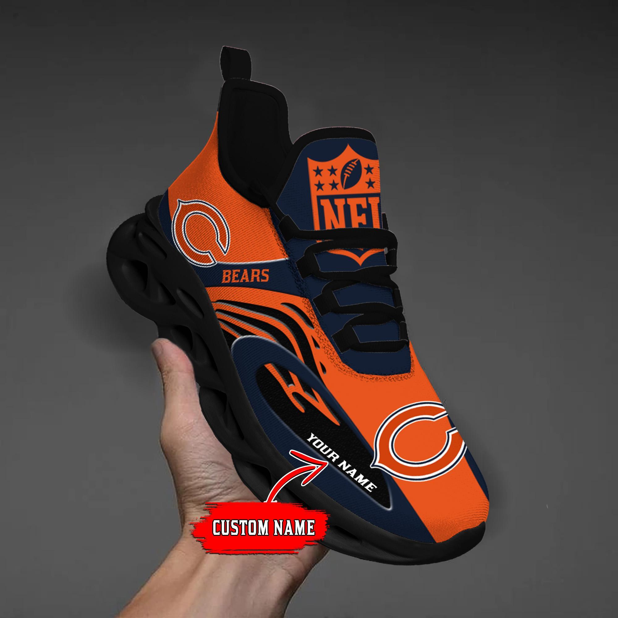 Personalized Chicago Bears Max Soul Shoes Sneakers for Men And Women – NFL Football Fan Shoes, Team Sneakers - Image 9