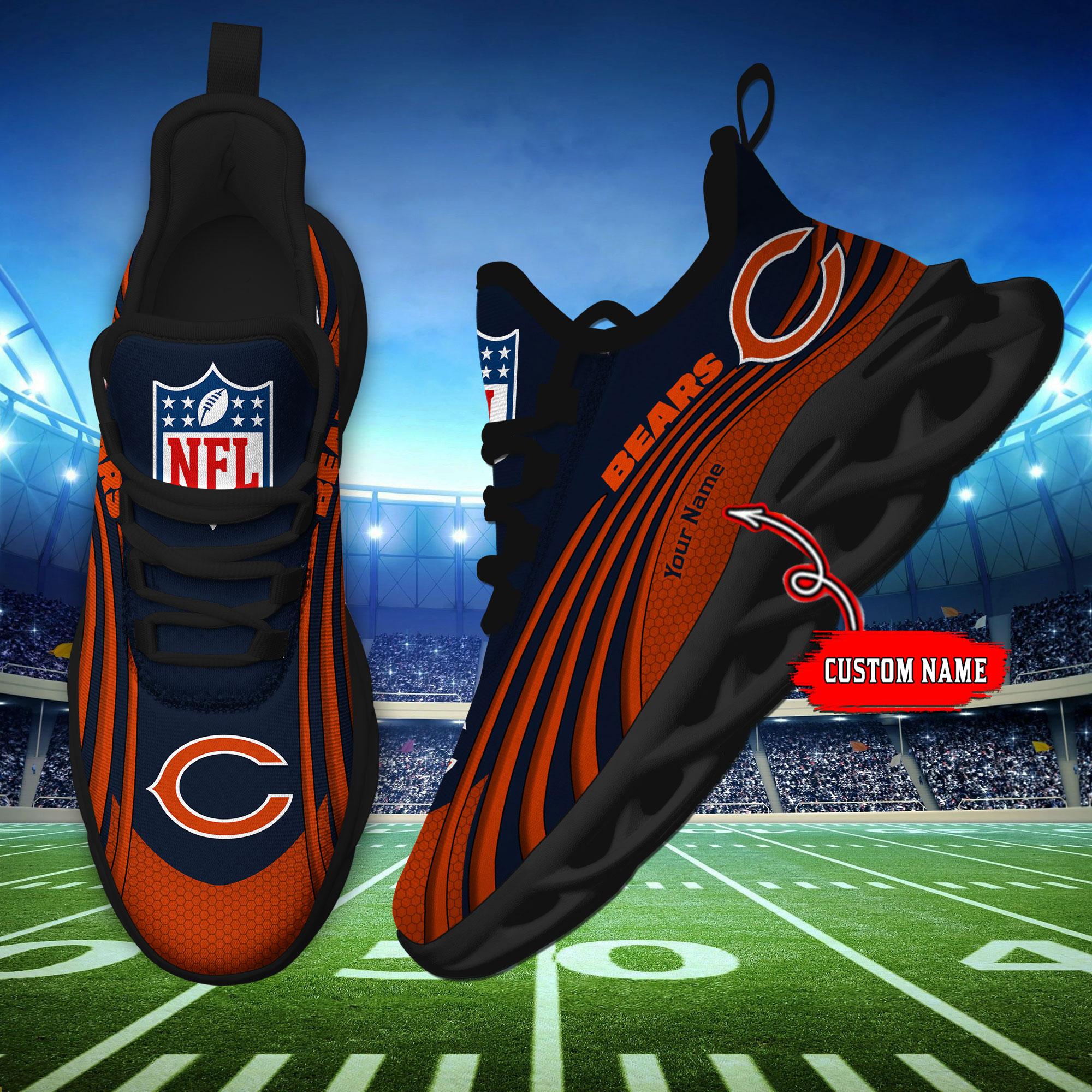 Personalized Chicago Bears Max Soul Shoes Sneakers for Men And Women – NFL Football Fan Shoes, Team Sneakers - Image 6