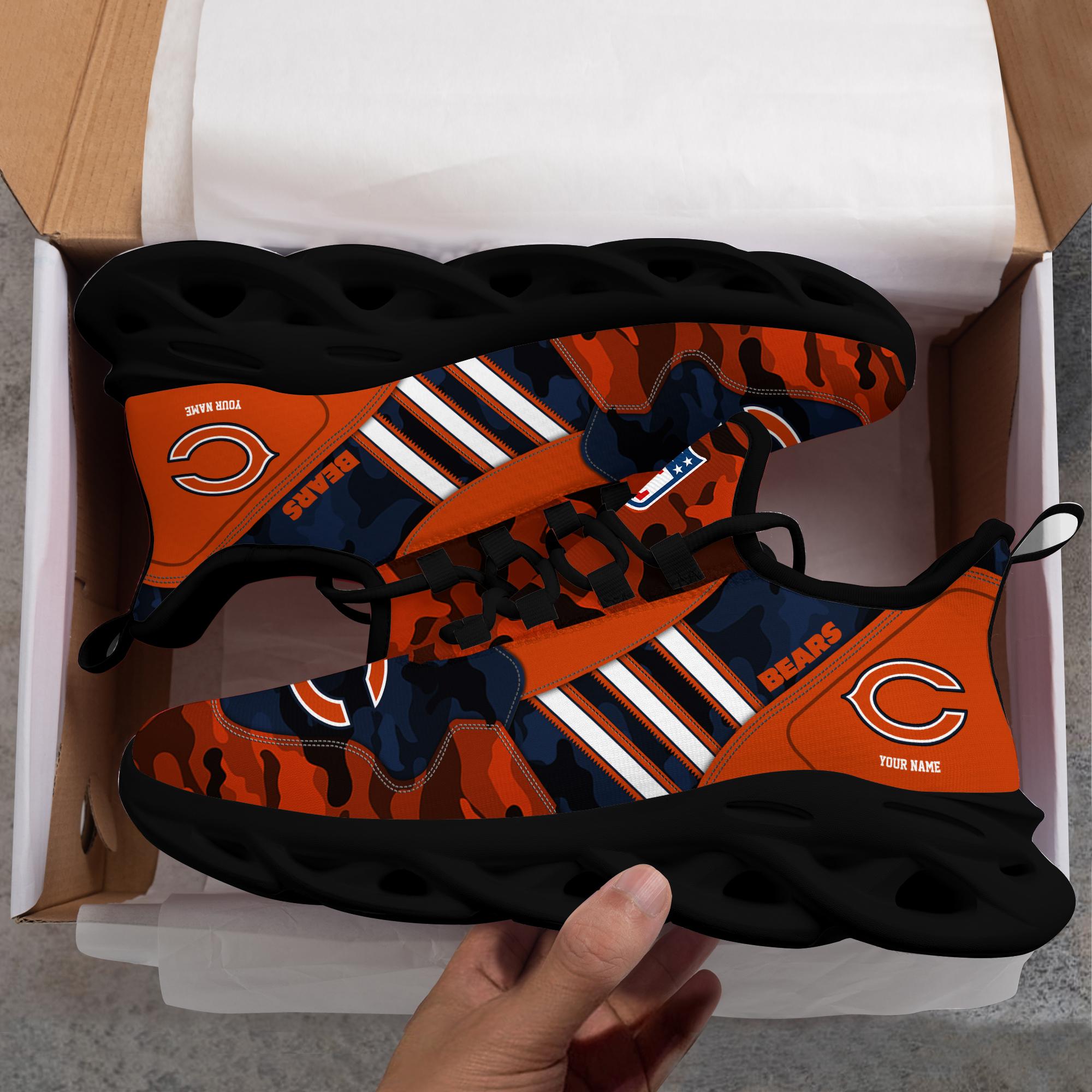 Personalized Chicago Bears Max Soul Shoes Sneakers for Men And Women – NFL Football Fan Shoes, Team Sneakers - Image 3