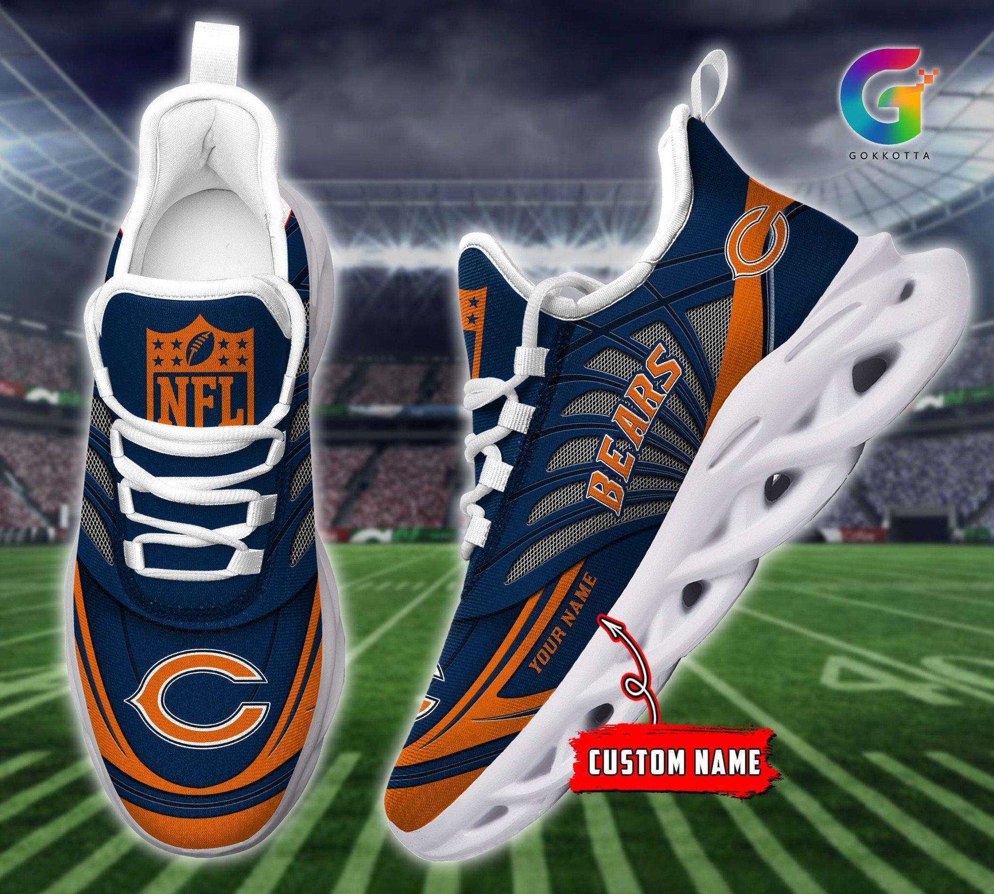 Personalized Chicago Bears Max Soul Shoes Sneakers for Men And Women – NFL Football Fan Shoes, Team Sneakers