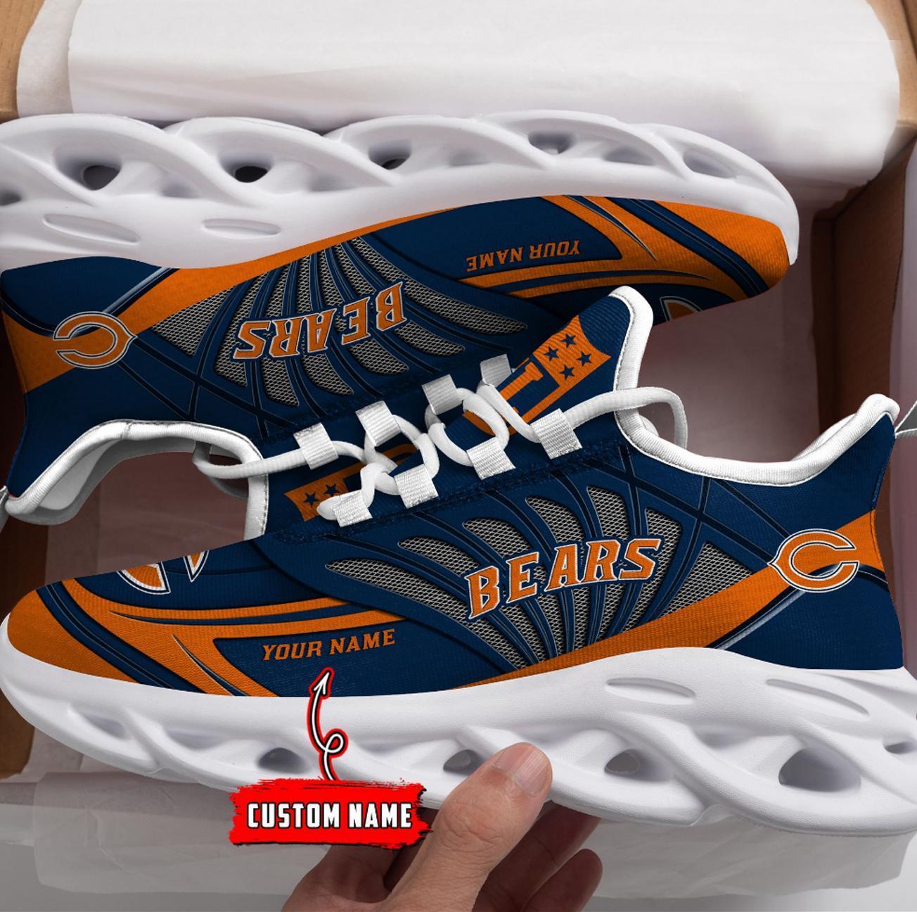 Personalized Chicago Bears Max Soul Shoes Sneakers for Men And Women – NFL Football Fan Shoes, Team Sneakers