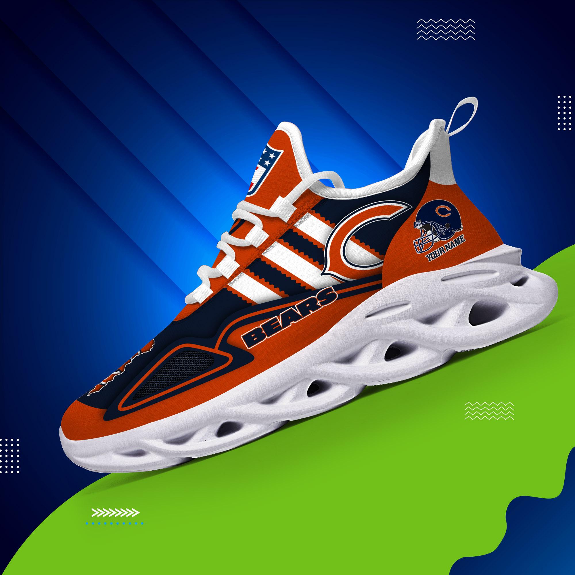 Personalized Chicago Bears Max Soul Shoes Sneakers for Men And Women – NFL Football Fan Shoes, Team Sneakers - Image 3
