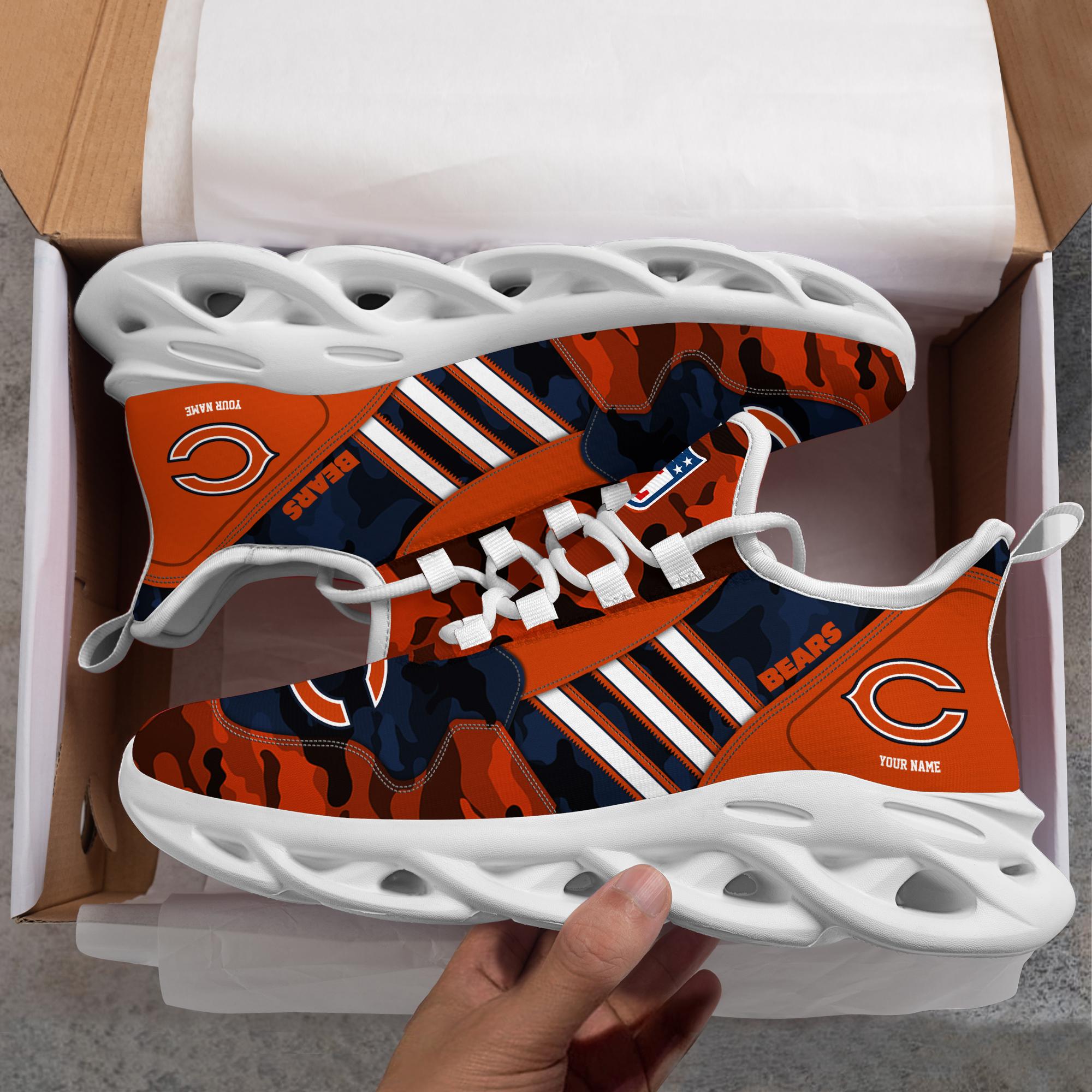 Personalized Chicago Bears Max Soul Shoes Sneakers for Men And Women – NFL Football Fan Shoes, Team Sneakers - Image 4
