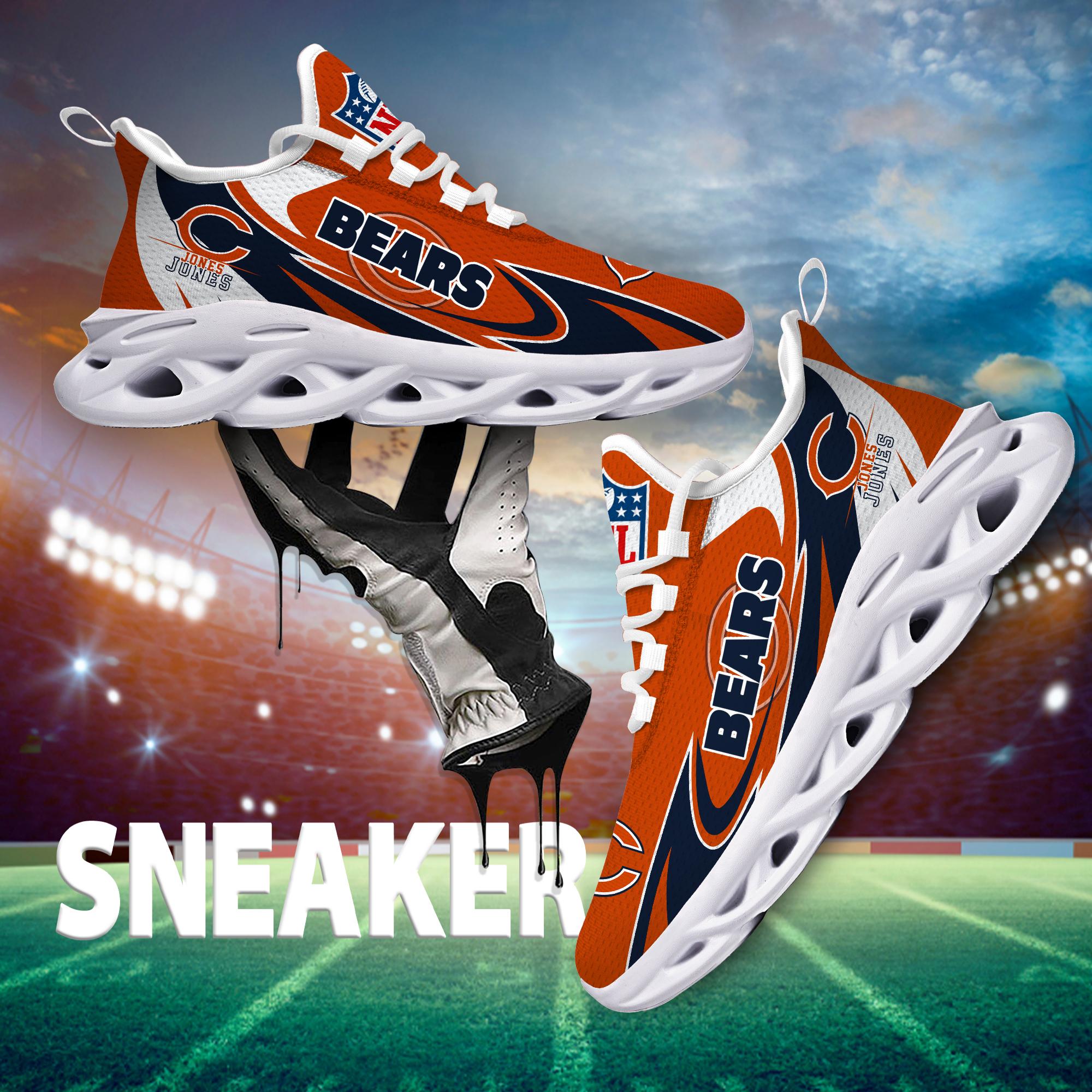 Personalized Chicago Bears Max Soul Shoes Sneakers for Men And Women – NFL Football Fan Shoes, Team Sneakers