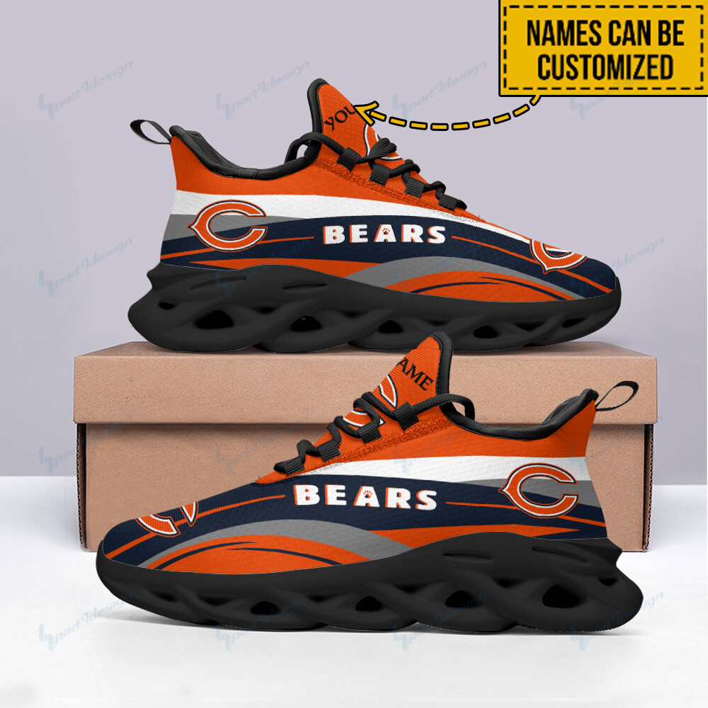 Personalized Chicago Bears Max Soul Shoes Sneakers for Men And Women – NFL Football Fan Shoes, Team Sneakers