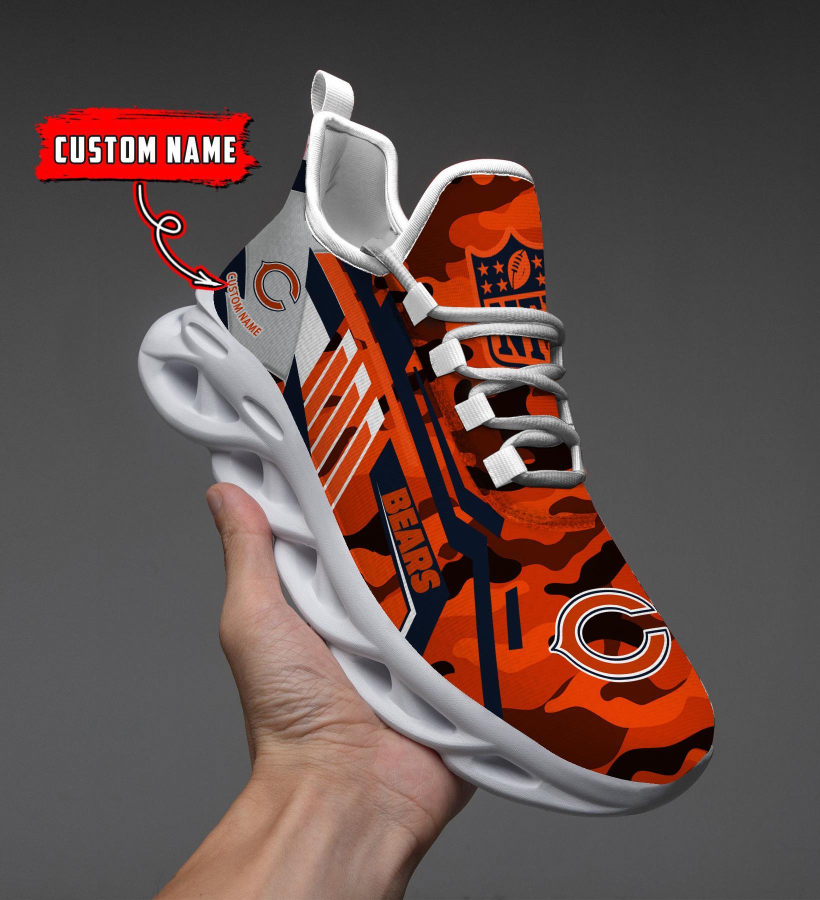 Personalized Chicago Bears Max Soul Shoes Sneakers for Men And Women – NFL Football Fan Shoes, Team Sneakers