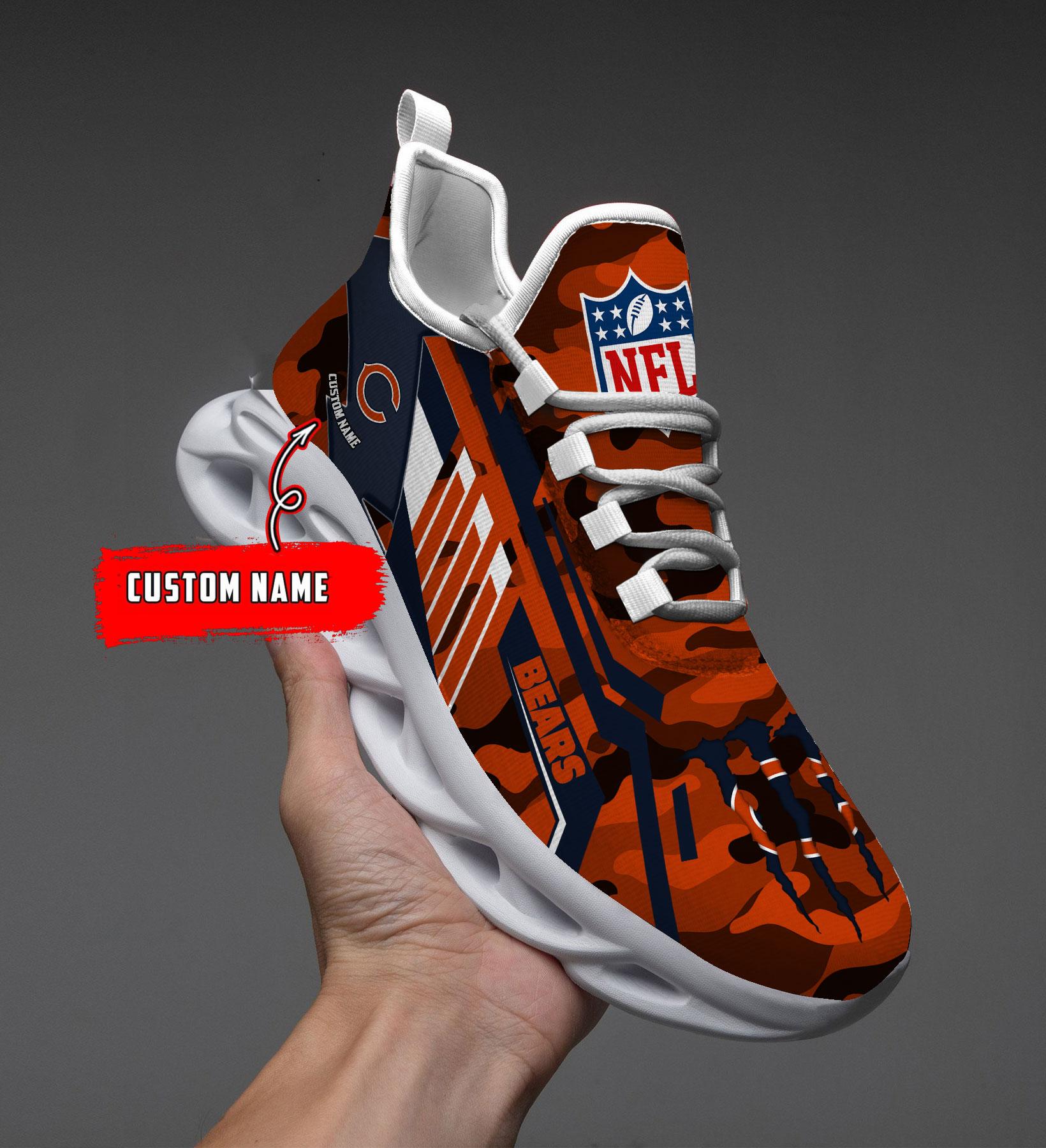 Personalized Chicago Bears Max Soul Shoes Sneakers for Men And Women – NFL Football Fan Shoes, Team Sneakers