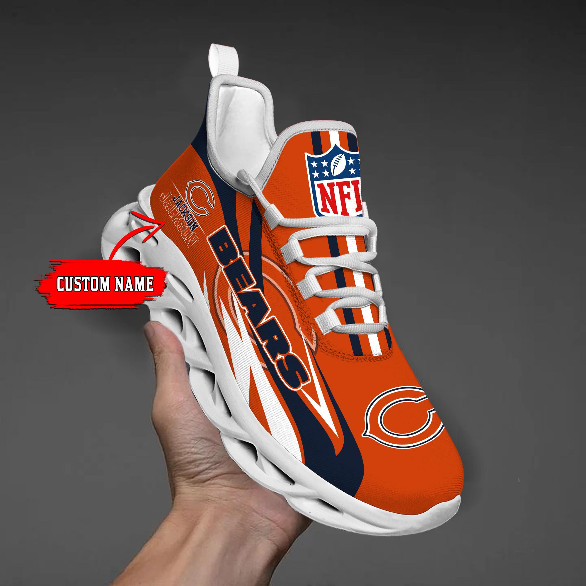 Personalized Chicago Bears Max Soul Shoes Sneakers for Men And Women – NFL Football Fan Shoes, Team Sneakers