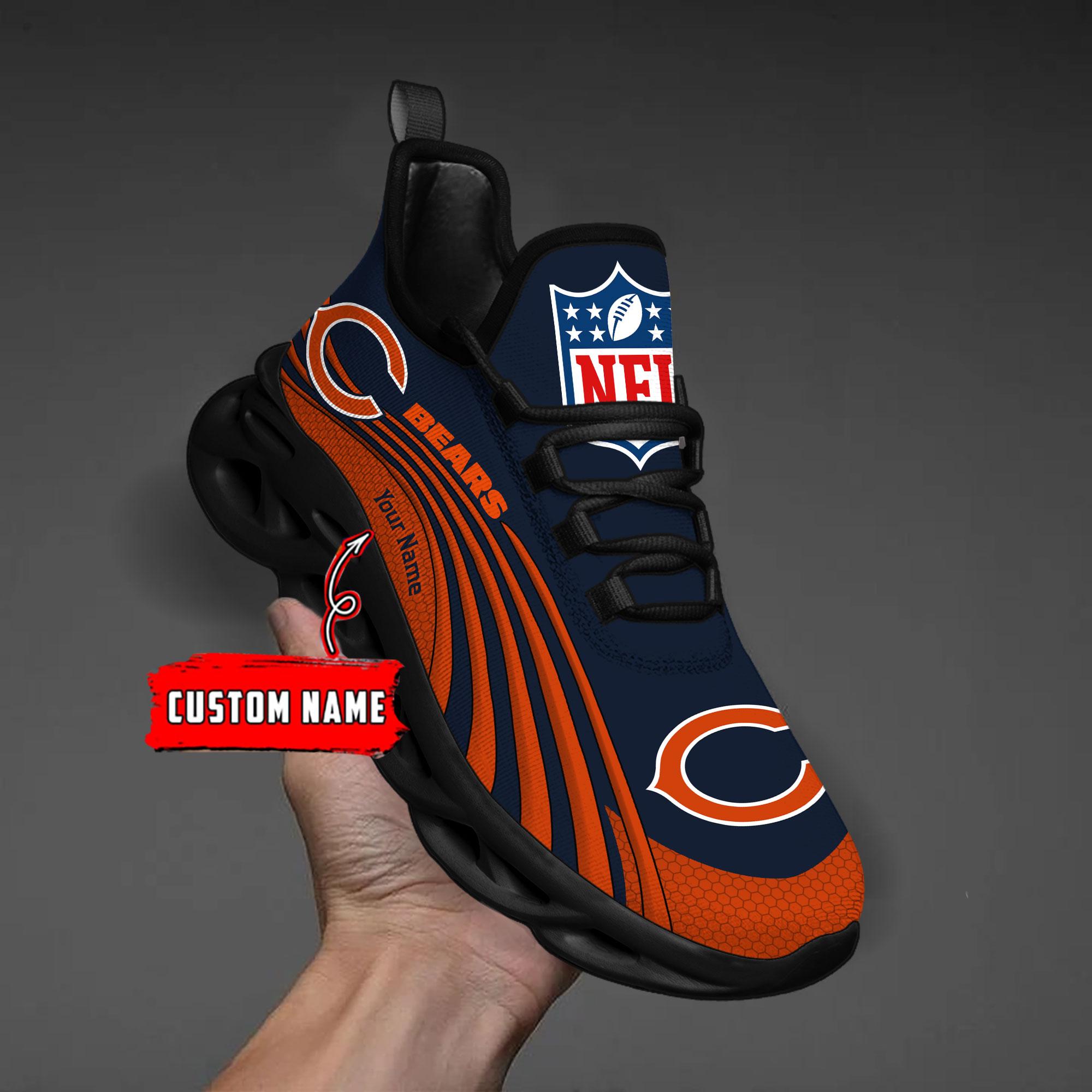 Personalized Chicago Bears Max Soul Shoes Sneakers for Men And Women – NFL Football Fan Shoes, Team Sneakers - Image 5