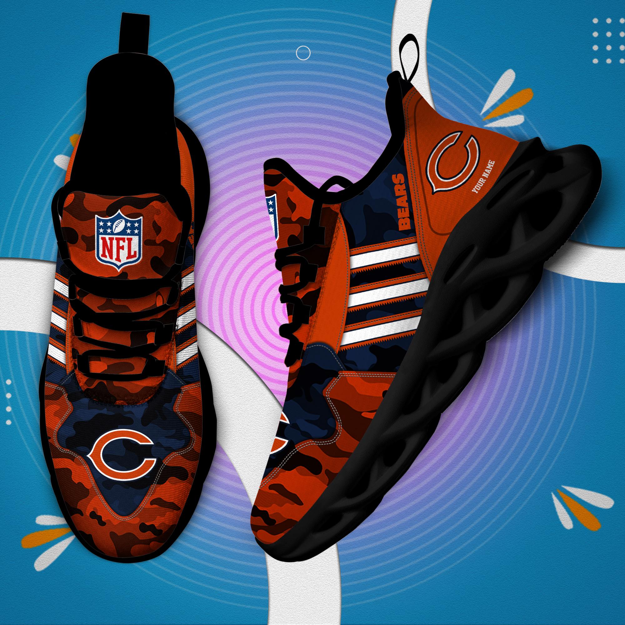 Personalized Chicago Bears Max Soul Shoes Sneakers for Men And Women – NFL Football Fan Shoes, Team Sneakers - Image 5