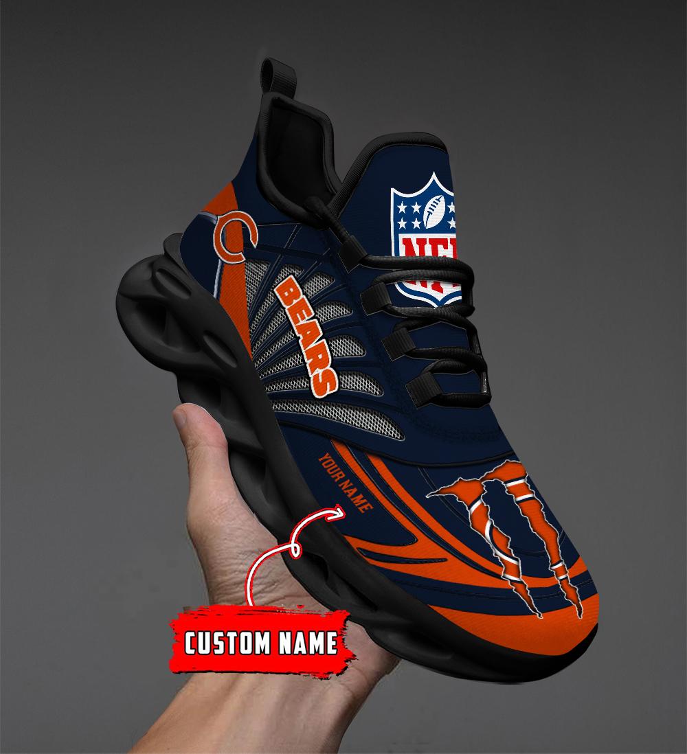 Personalized Chicago Bears Max Soul Shoes Sneakers for Men And Women – NFL Football Fan Shoes, Team Sneakers - Image 4