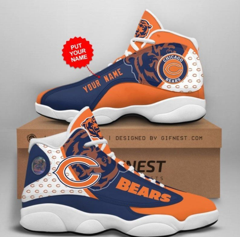 Personalized Chicago Bears NFL JD13 Sneakers Shoes for Men & Women | Custom Fan Gift