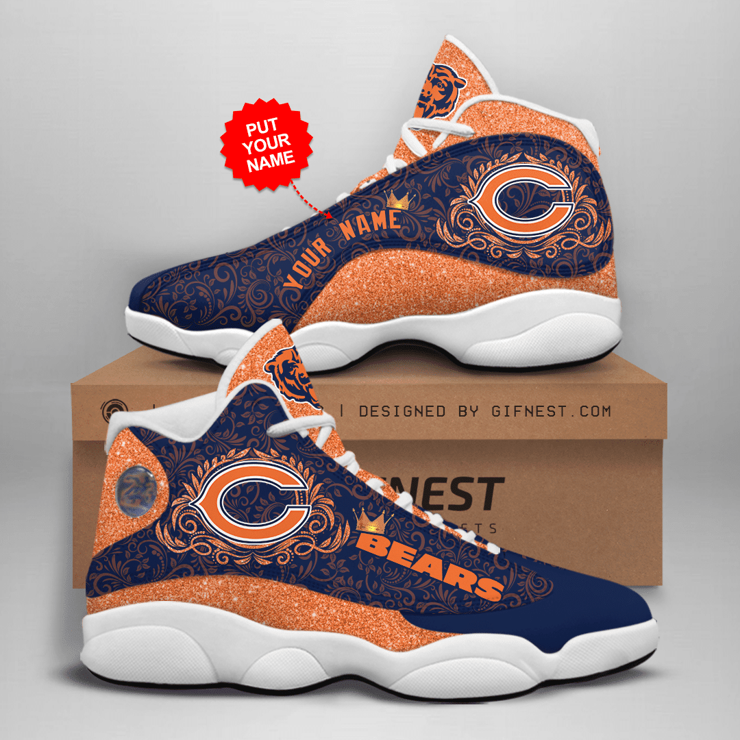 Personalized Chicago Bears NFL JD13 Sneakers Shoes for Men & Women | Custom Fan Gift