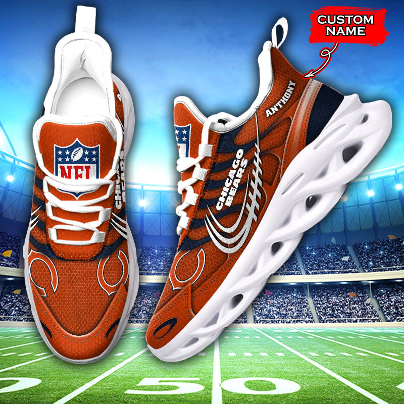Personalized Chicago Bears NFL Max Soul Shoes Sneakers for Men And Women – NFL Football Fan Shoes, Team Sneakers