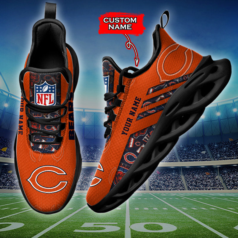 Personalized Chicago Bears NFL Max Soul Shoes Sneakers for Men And Women – NFL Football Fan Shoes, Team Sneakers - Image 3