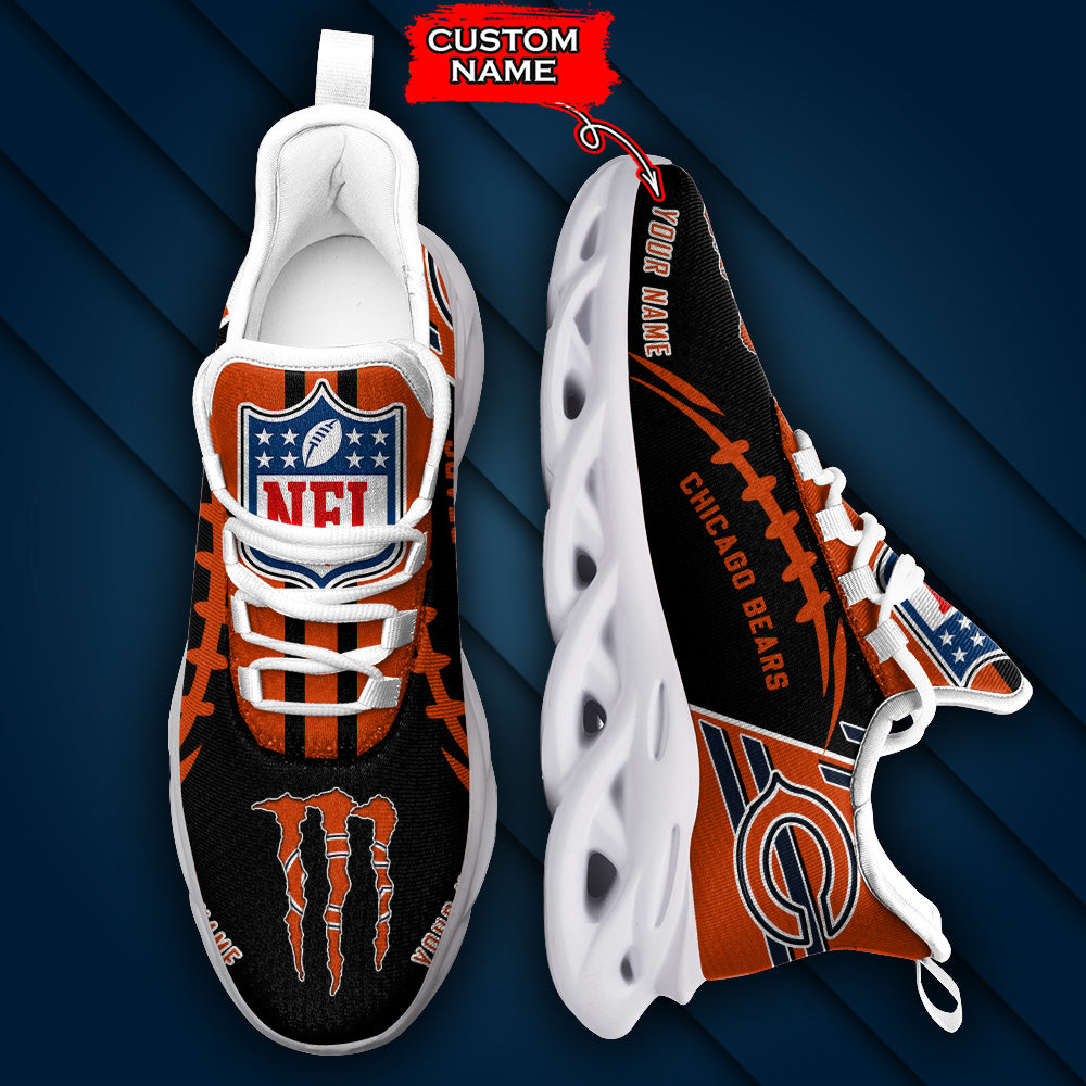 Personalized Chicago Bears NFL Max Soul Shoes Sneakers for Men And Women – NFL Football Fan Shoes, Team Sneakers