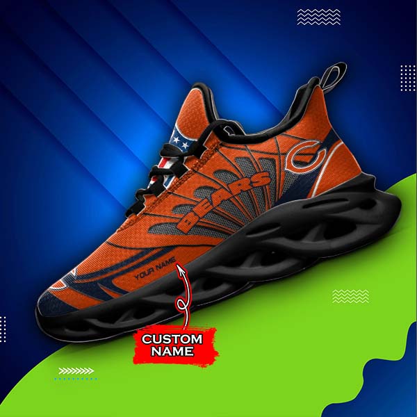 Personalized Chicago Bears NFL Max Soul Shoes Sneakers for Men And Women – NFL Football Fan Shoes, Team Sneakers - Image 4