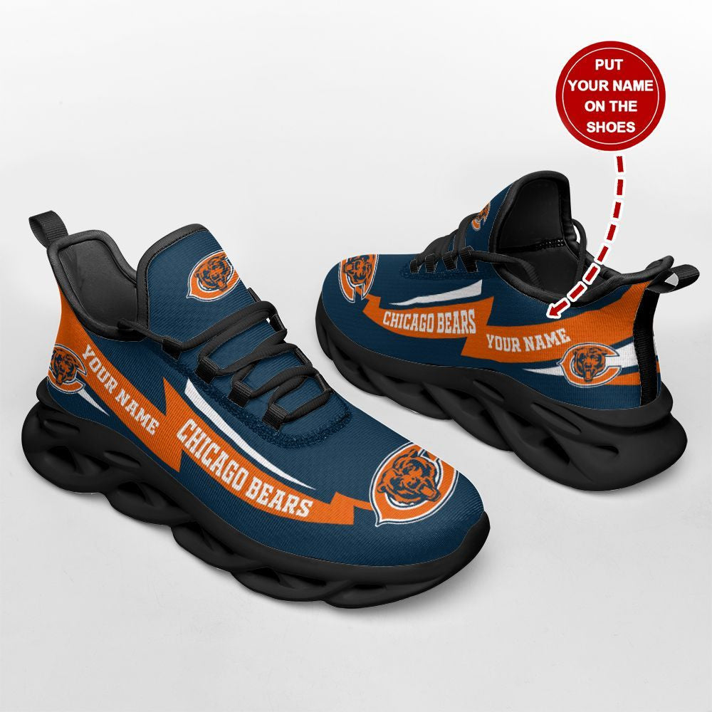 Personalized Chicago Bears NFL Max Soul Shoes Sneakers for Men And Women – NFL Football Fan Shoes, Team Sneakers - Image 4