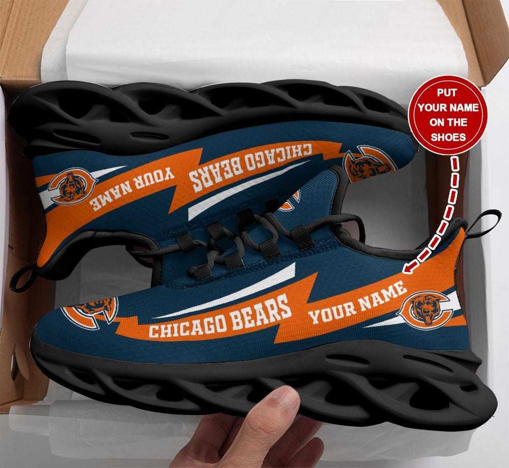 Personalized Chicago Bears NFL Max Soul Shoes Sneakers for Men And Women – NFL Football Fan Shoes, Team Sneakers - Image 6
