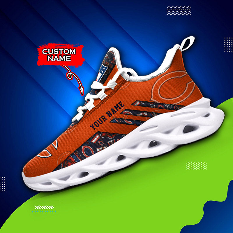 Personalized Chicago Bears NFL Max Soul Shoes Sneakers for Men And Women – NFL Football Fan Shoes, Team Sneakers - Image 4