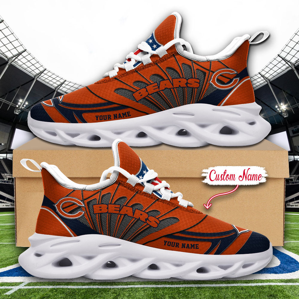 Personalized Chicago Bears NFL Max Soul Shoes Sneakers for Men And Women – NFL Football Fan Shoes, Team Sneakers