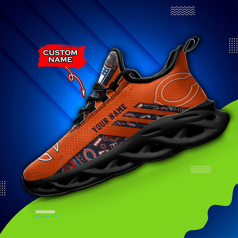 Personalized Chicago Bears NFL Max Soul Shoes Sneakers for Men And Women – NFL Football Fan Shoes, Team Sneakers - Image 5