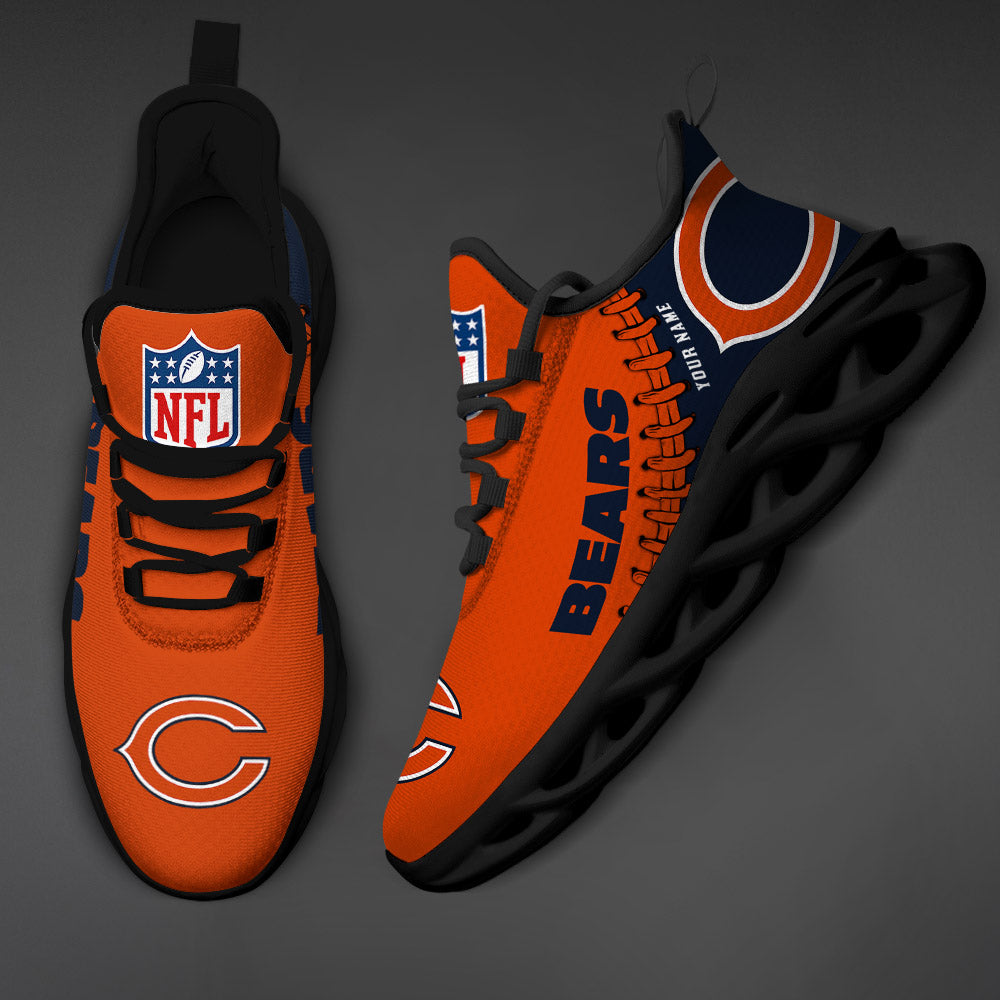 Personalized Chicago Bears NFL Max Soul Shoes Sneakers for Men And Women – NFL Football Fan Shoes, Team Sneakers - Image 4