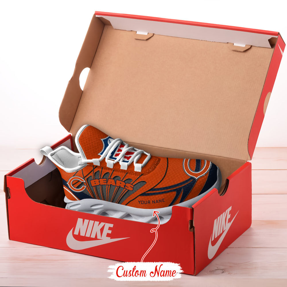 Personalized Chicago Bears NFL Max Soul Shoes Sneakers for Men And Women – NFL Football Fan Shoes, Team Sneakers - Image 4