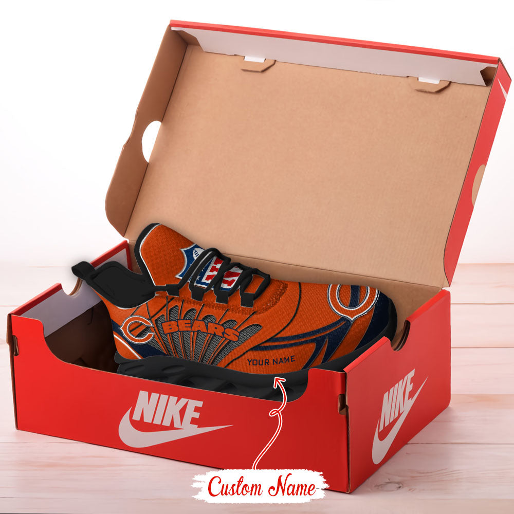 Personalized Chicago Bears NFL Max Soul Shoes Sneakers for Men And Women – NFL Football Fan Shoes, Team Sneakers - Image 3
