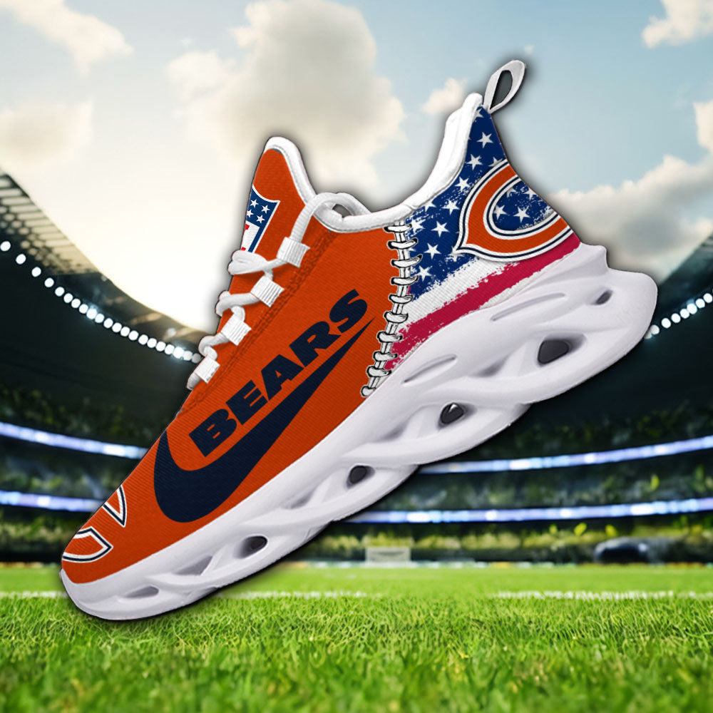 Personalized Chicago Bears NFL Max Soul Shoes Sneakers for Men And Women – NFL Football Fan Shoes, Team Sneakers