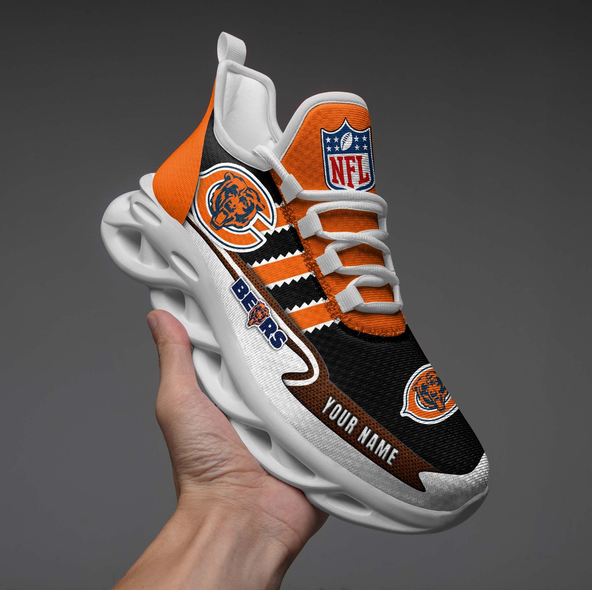 Personalized Chicago Bears NFL Max Soul Shoes Sneakers for Men And Women – NFL Football Fan Shoes, Team Sneakers