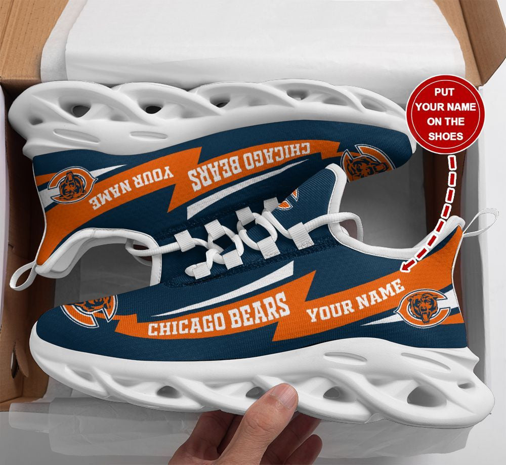 Personalized Chicago Bears NFL Max Soul Shoes Sneakers for Men And Women – NFL Football Fan Shoes, Team Sneakers