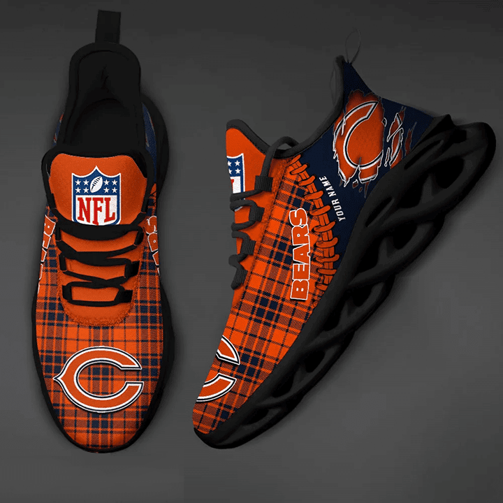 Personalized Chicago Bears NFL Max Soul Shoes Sneakers for Men And Women – NFL Football Fan Shoes, Team Sneakers - Image 3