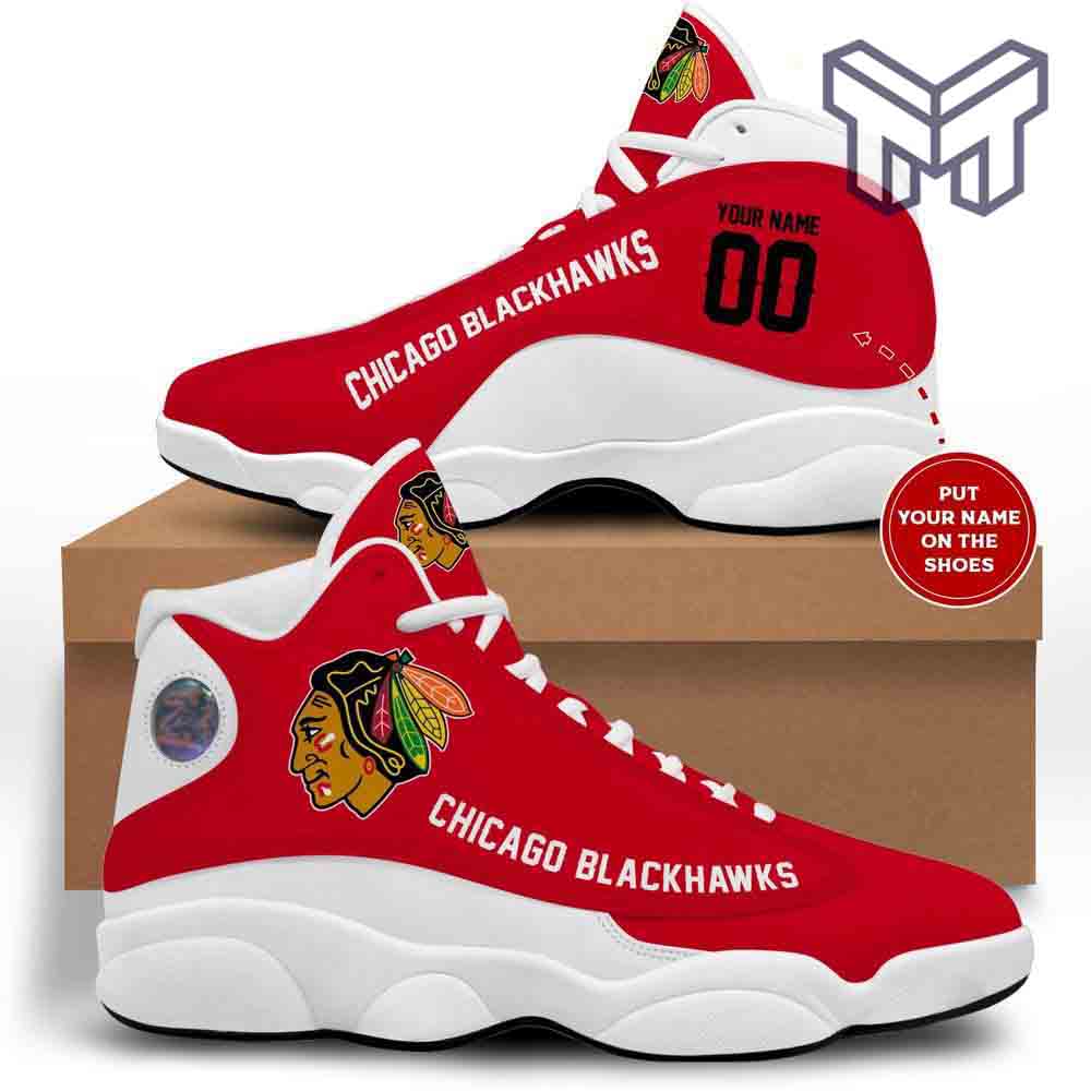 Personalized Chicago Blackhawks JD13 Sneakers Shoes for Men & Women | Custom Fan Gift