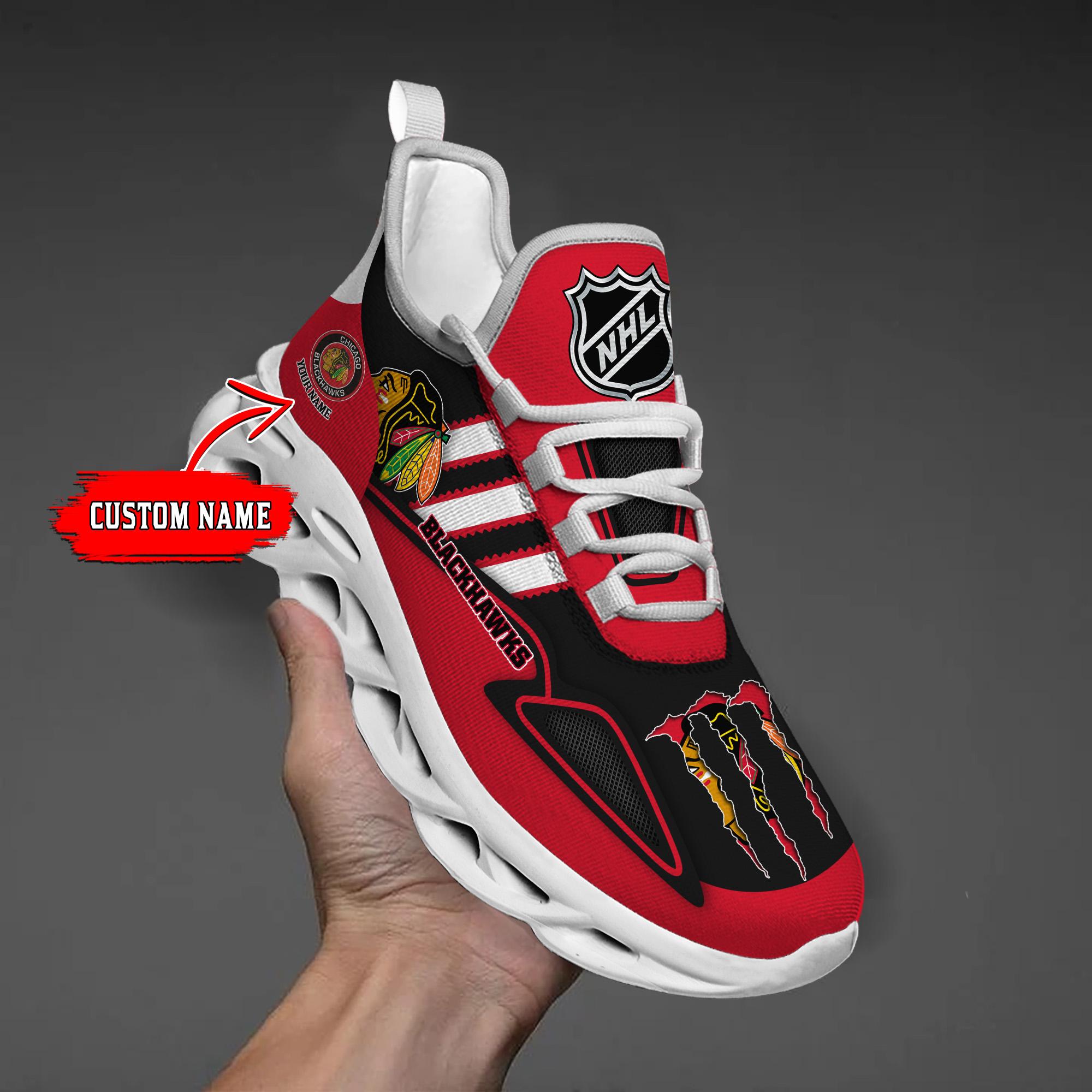 Personalized Chicago Blackhawks Max Soul Shoes Sneakers for Men And Women – NBA Basketball Fan Shoes, Team Sneakers
