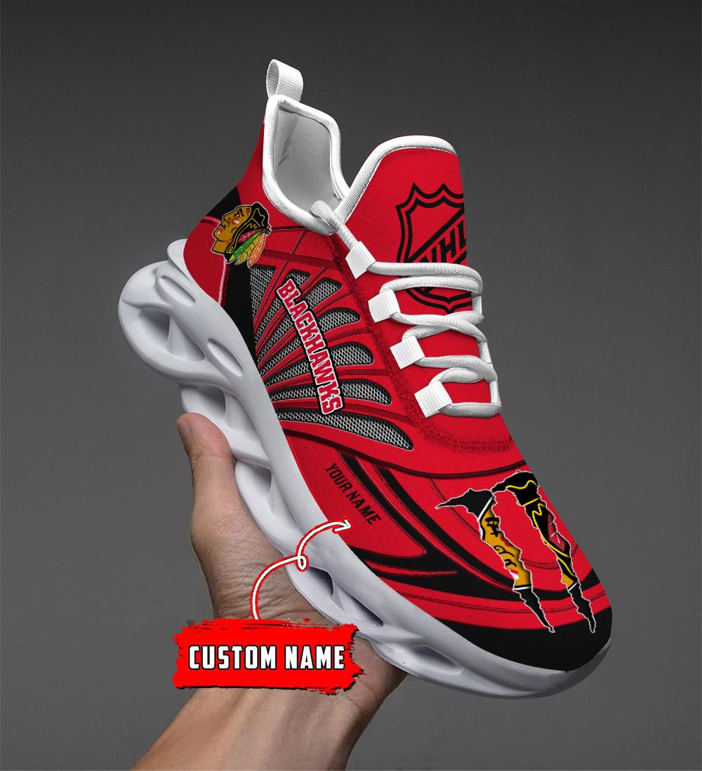 Personalized Chicago Blackhawks Max Soul Shoes Sneakers for Men And Women – NBA Basketball Fan Shoes, Team Sneakers