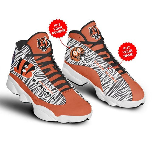 Personalized Cincinnati Bengals JD13 Sneakers Shoes for Men & Women | Custom Fan Gift