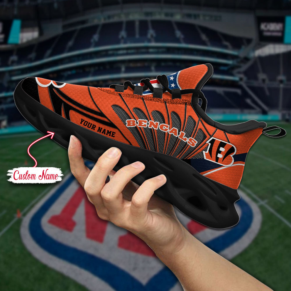 Personalized Cincinnati Bengals NFL Max Soul Shoes Sneakers for Men And Women – NFL Football Fan Shoes, Team Sneakers - Image 6